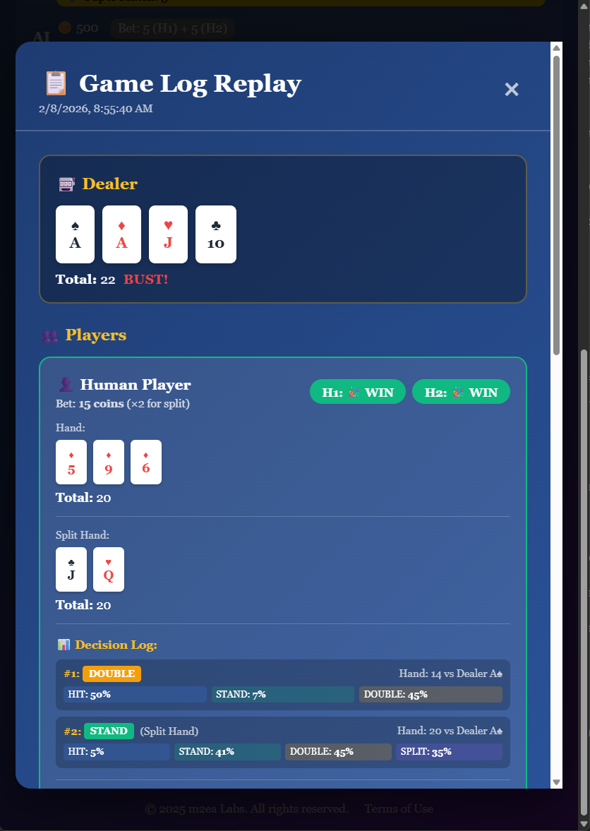 14. Blackjack Switch - Partie suivante 02